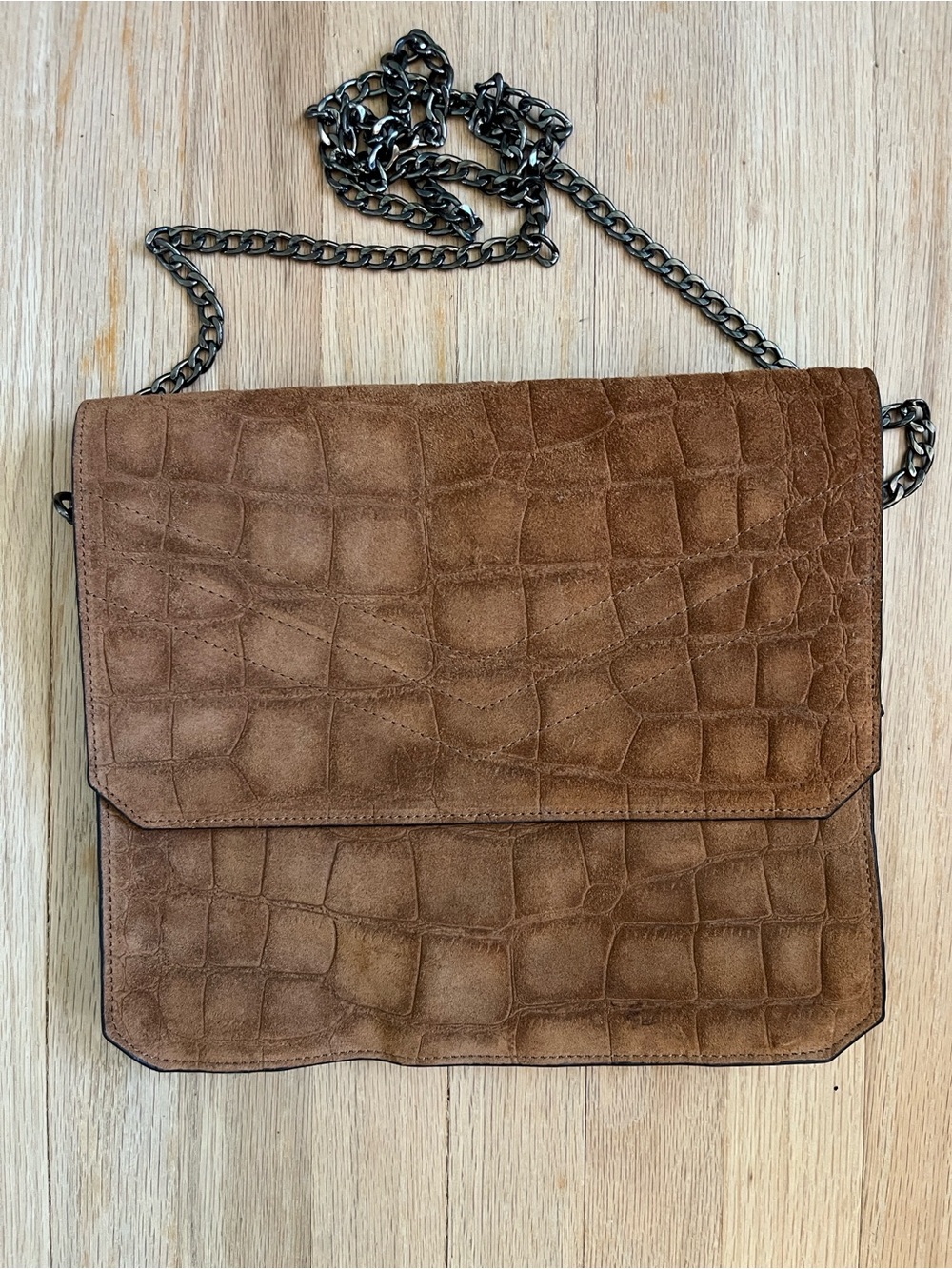 NWOT Urbancode London brown leather crossbody bag